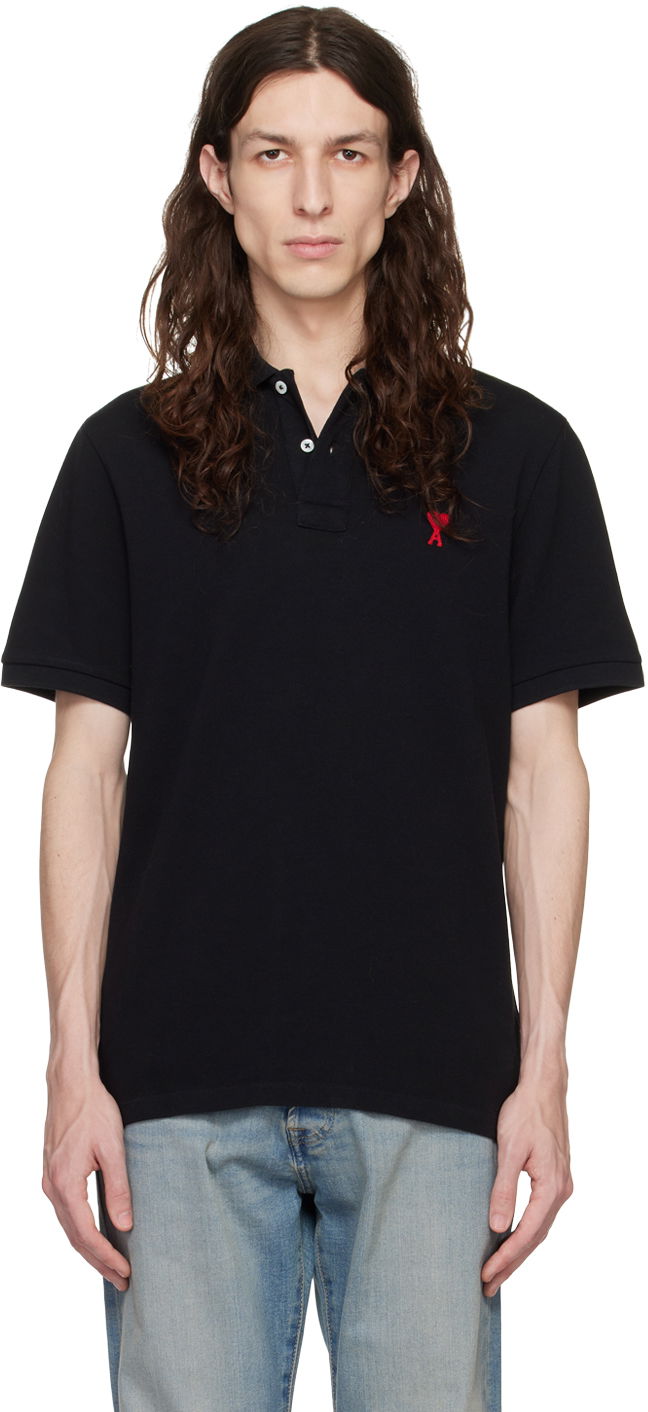 Polo tričko AMI Polo Tee Čierna | BFHPL001.760, 0