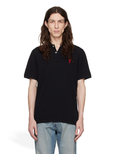 Polo tričko AMI Polo Tee Čierna | BFHPL001.760