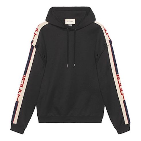 Mikina Gucci Gucci Hooded Sweatshirt with Removable Sleeves Čierna | 475354-X5U11-1014