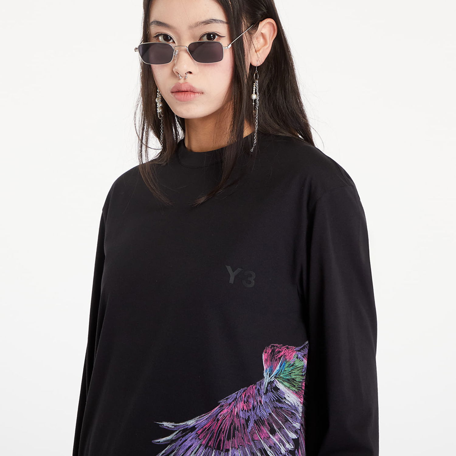 Tričko Y-3 Graphic Long Sleeve Tee UNISEX Čierna | IX5037, 1