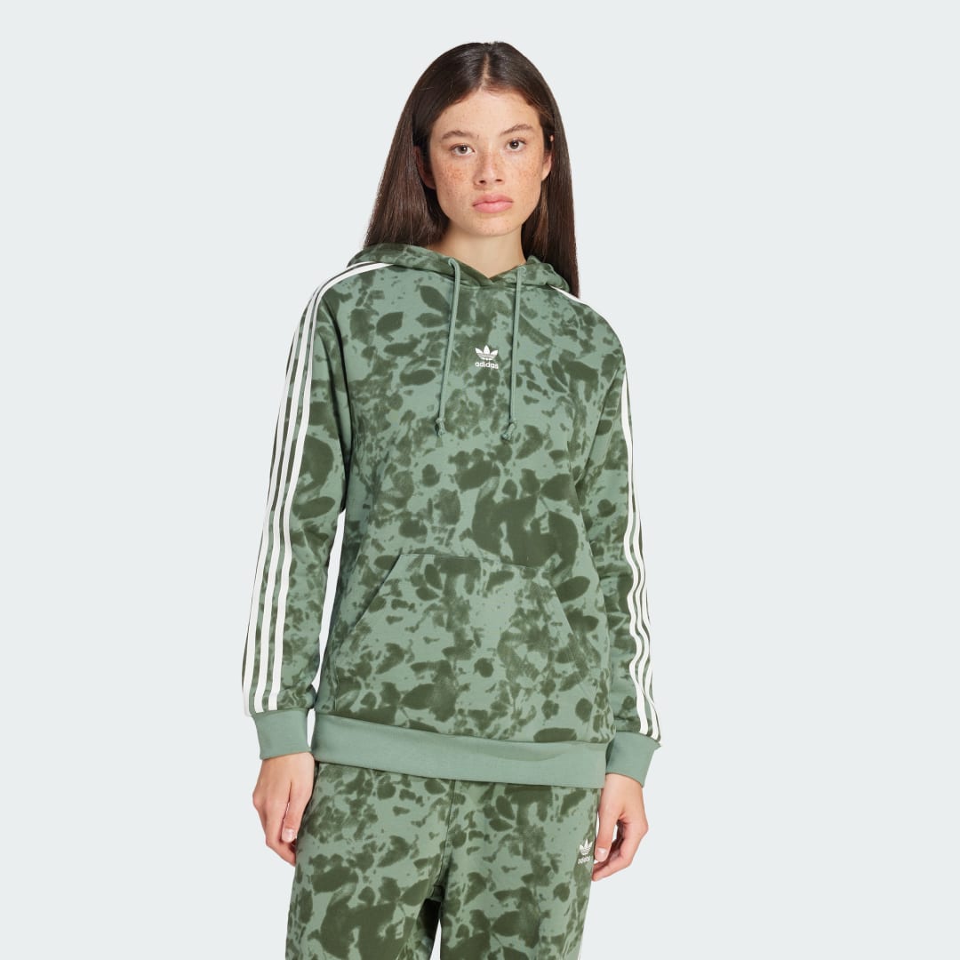 Mikina adidas Performance Tie Dye Hoodie Zelené | IX5999, 0