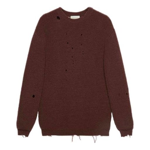 Sveter Gucci Oversize Rib Knit Jumper Hnedá | 634575-XKBJ4-2028, 0