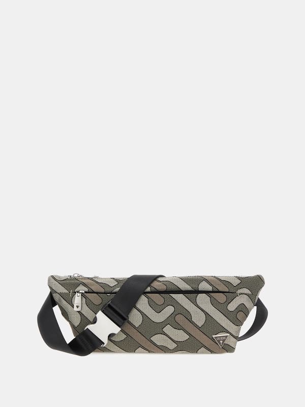 Ľadvinka GUESS Roma G-Chain Logo Belt Bag Šedá | HMROCJP4291, 0