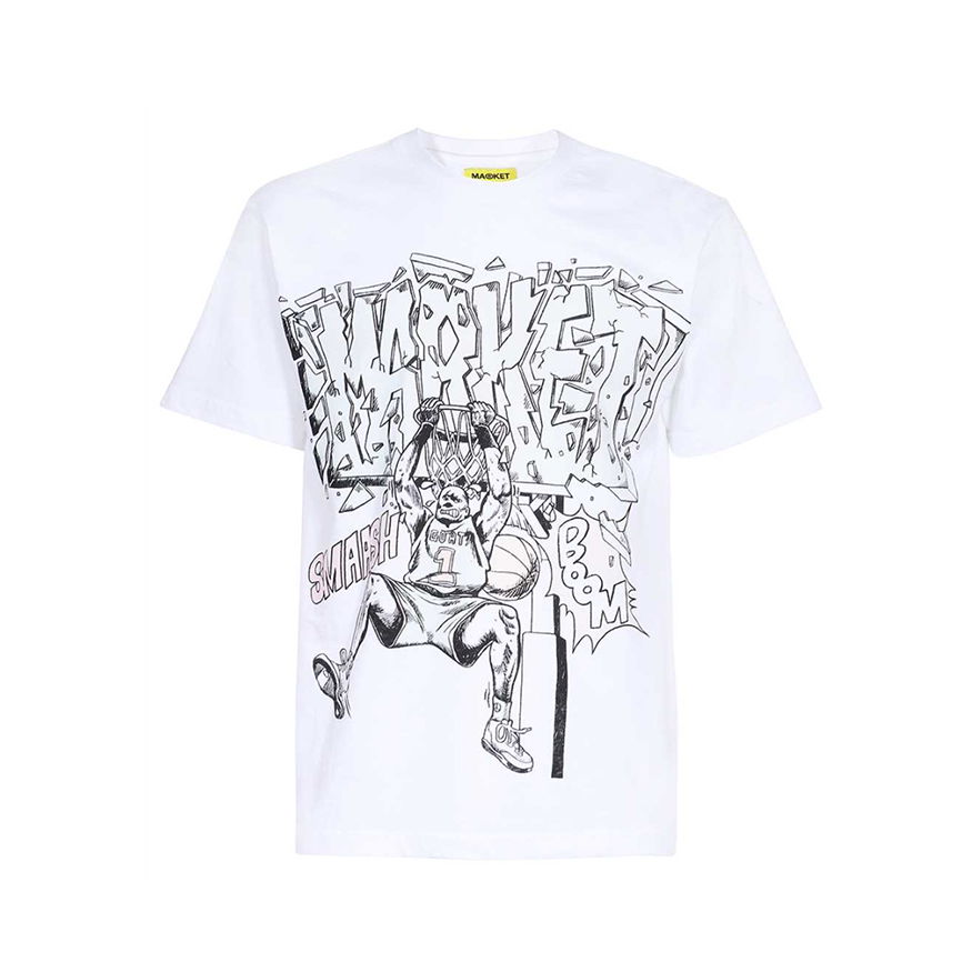 Tričko MARKET Backboard Breaker UV Tee Biela | 399001073, 0