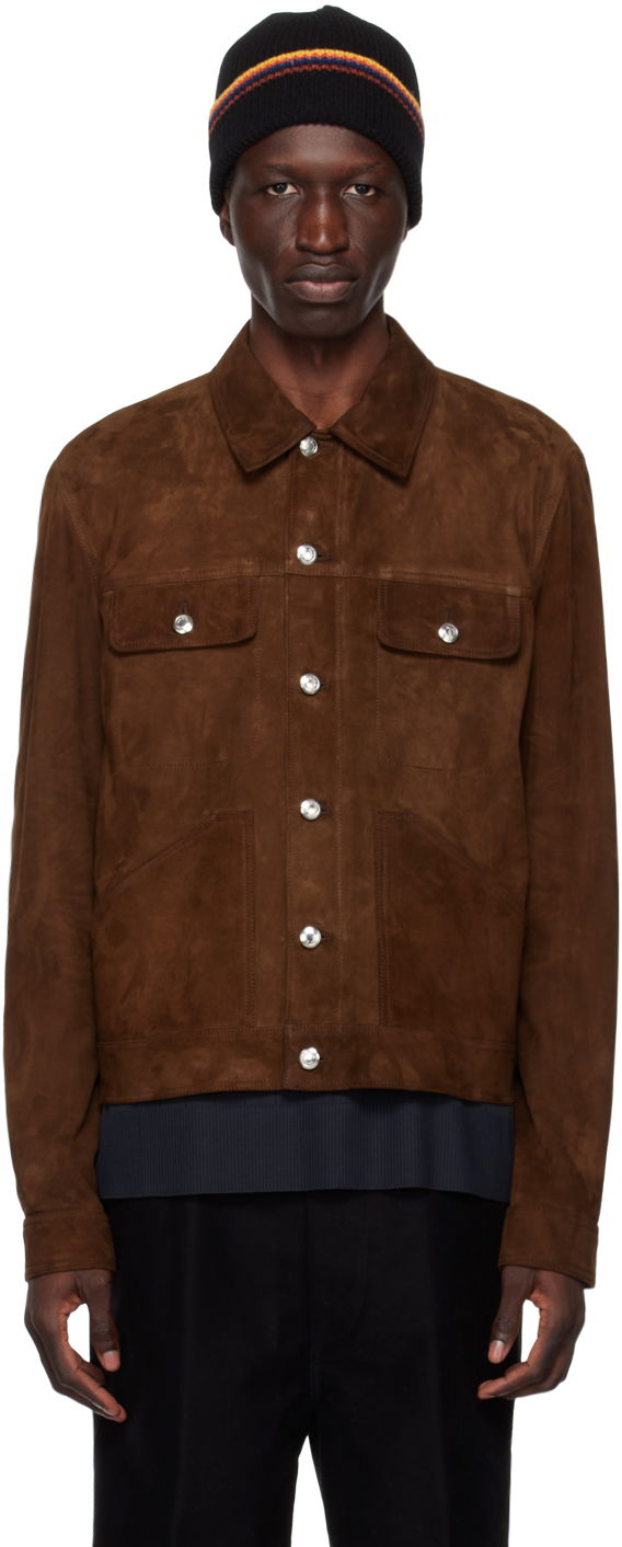 Bunda Paul Smith Paul Smith Trucker Suede Jacket Hnedá | M1R-017Y-K01930-69, 0