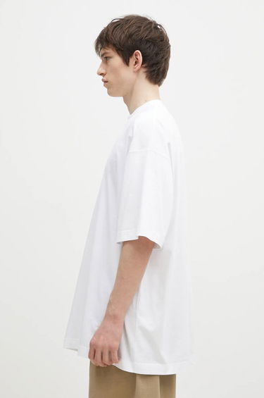 Tričko VETEMENTS Embroidered Logo Oversized T-Shirt Biela | UA66TR765W, 1
