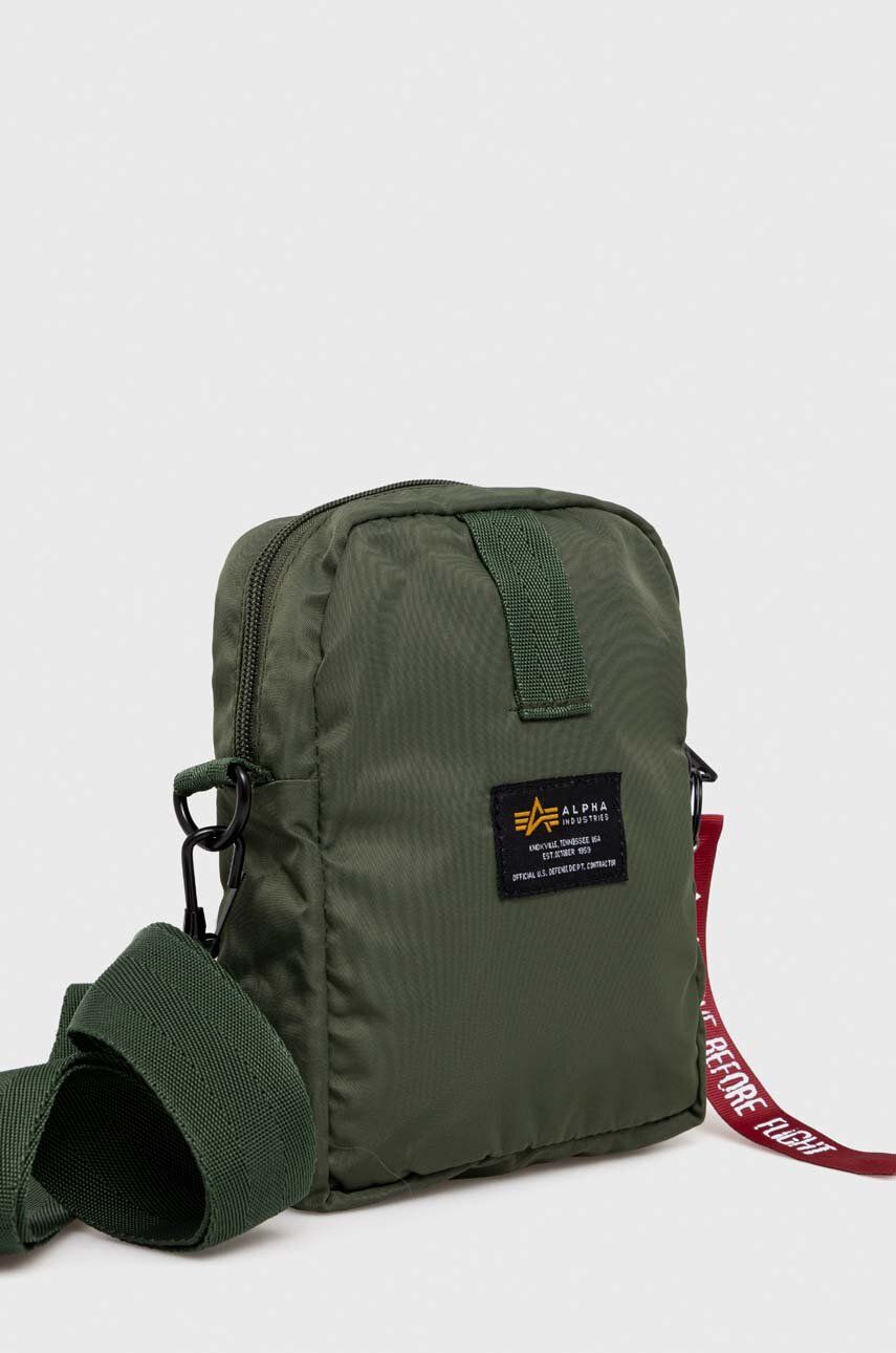 Taška cez rameno Alpha Industries Crew Carry Bag Zelené | 196924-01, 1