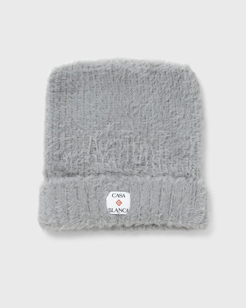Klobúk Casablanca Fluffy Square Hat Šedá | A-AW25-HAT-101-02