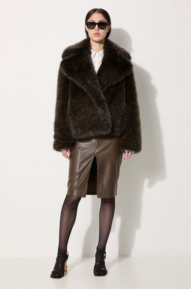Kabáty KENZO Short Fake Fur Blouson Jacket Čierna | FE62BL1869FP.90, 1