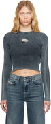 Diesel M-Anchor-A Ribbed Cropped Sweater