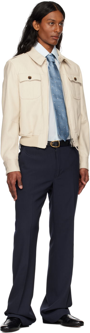 Doplnky Tom Ford TOM FORD Silk Tie with Dots Modrá | STE001-S0087, 2