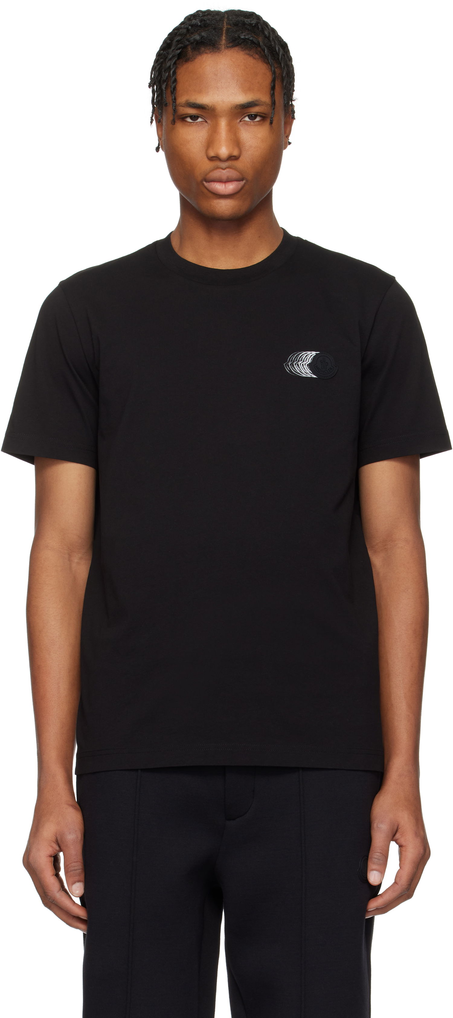 Tričko Moncler Moncler Faded Logo Cotton T-Shirt Čierna | K10918C0002889A17, 0