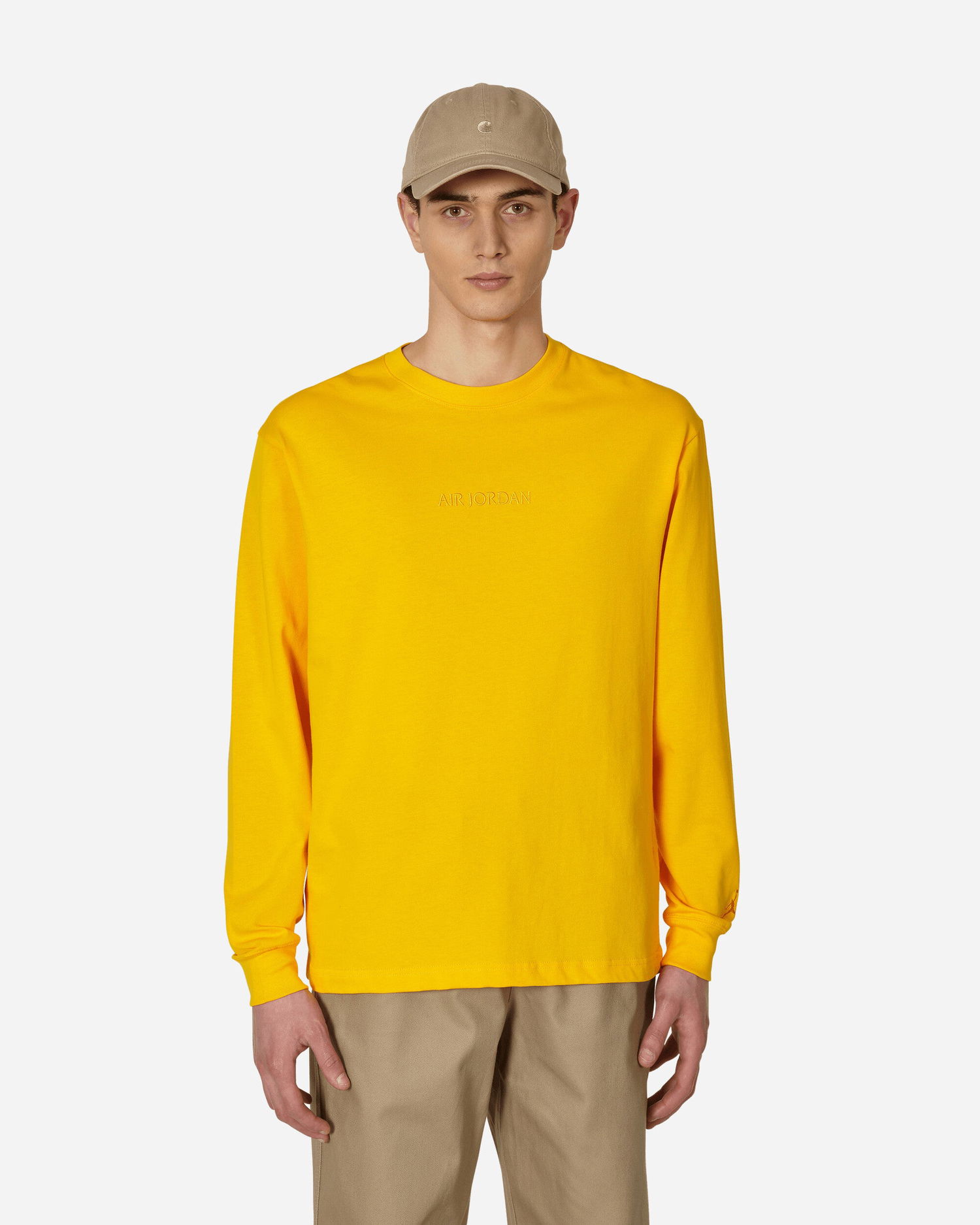 Tričko Jordan Wordmark Longsleeve T-Shirt Žltá | FJ0702-739, 0