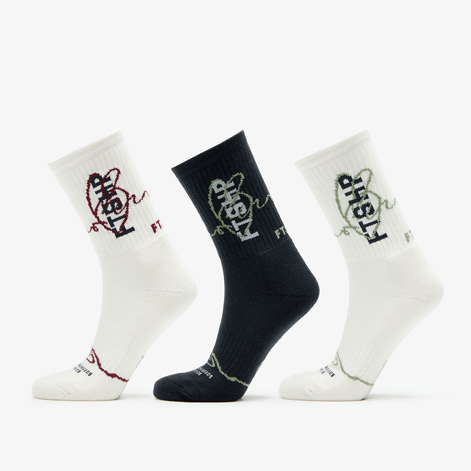 Ponožky Footshop The Everyday Socks 3-Pack Rôznofarebný | FTSHP_325, 0