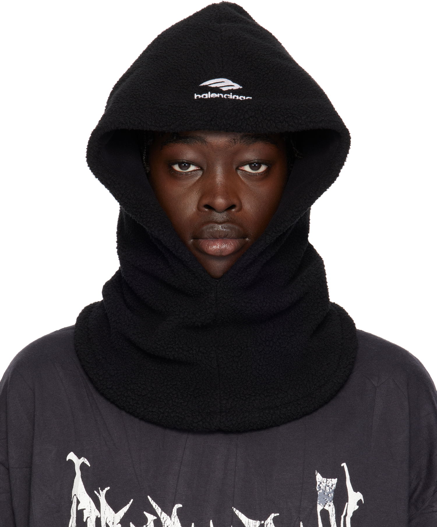 Mikina Balenciaga Ski Fleece Snood Čierna | 807210-4E4B7-1000, 0
