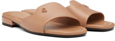Tenisky a topánky Jimmy Choo Jimmy Choo Dina Flat Sandals Béžová | DINA FLAT, 3