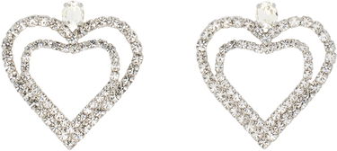 Náušnice Blumarine Blumarine Rhinestone Hearts Drop Earrings Metalická | P522W320A, 0