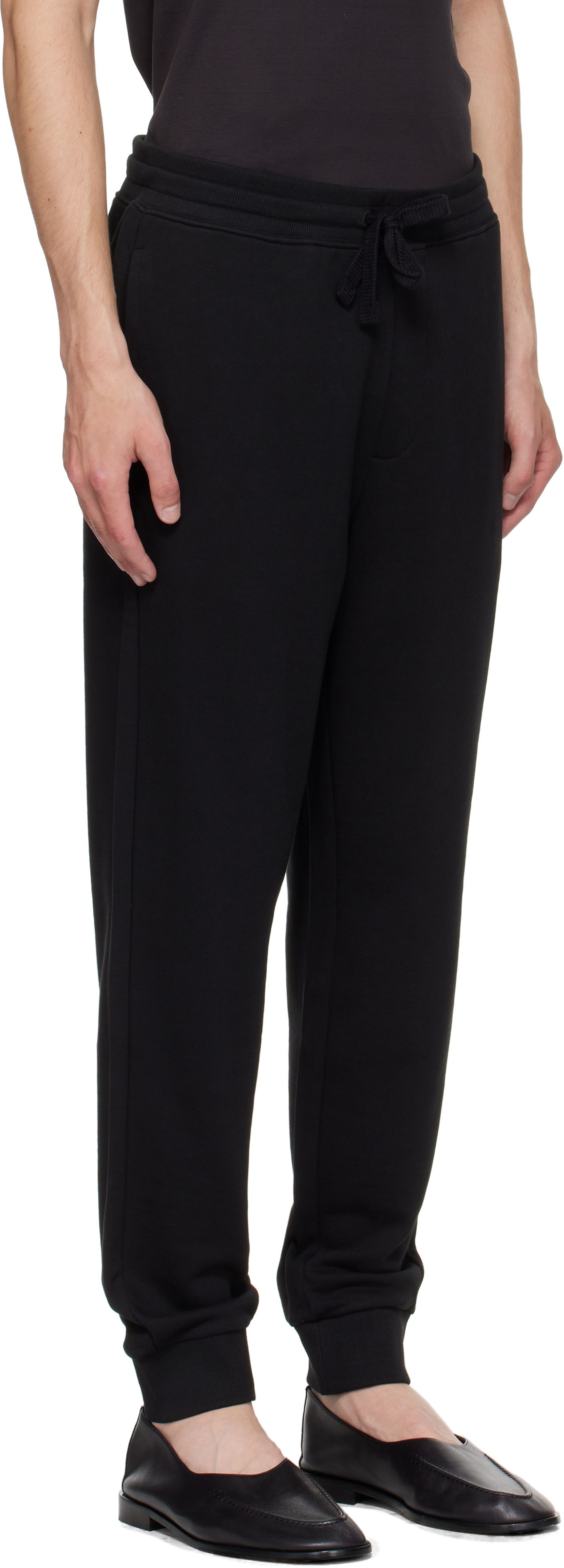 Cotton-Terry Tracksuit Bottoms with Logo Print