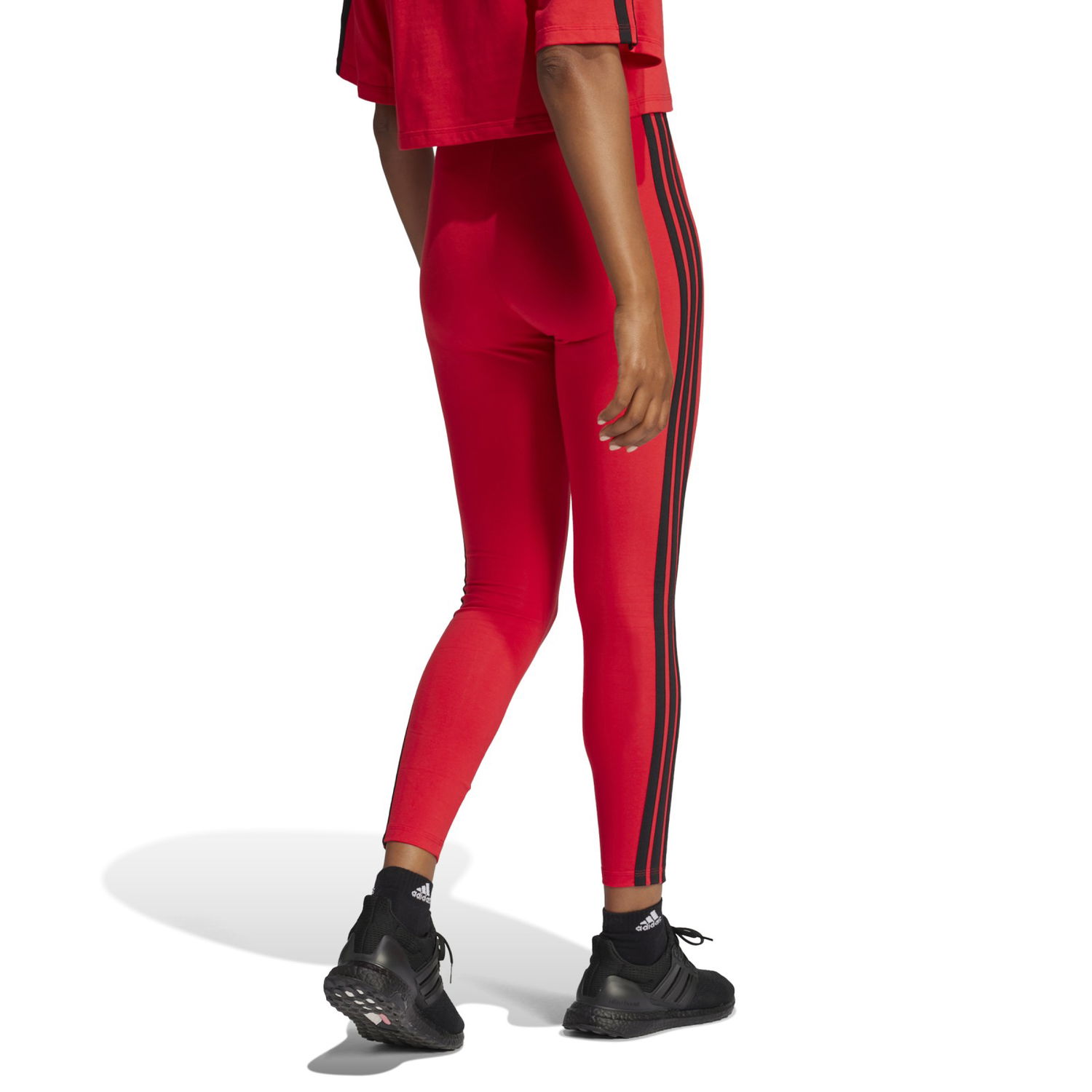 Legíny adidas Performance 3-Stripes Leggings Červená | JE0078, 1