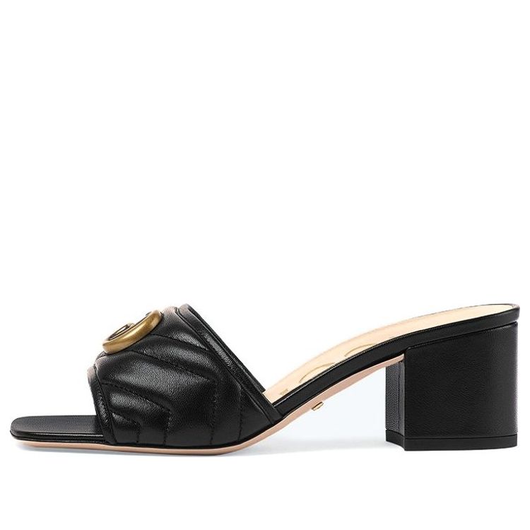 Tenisky a topánky Gucci Marmont Double G Chunky Slide Sandals Čierna | 695202-BKO60-1000