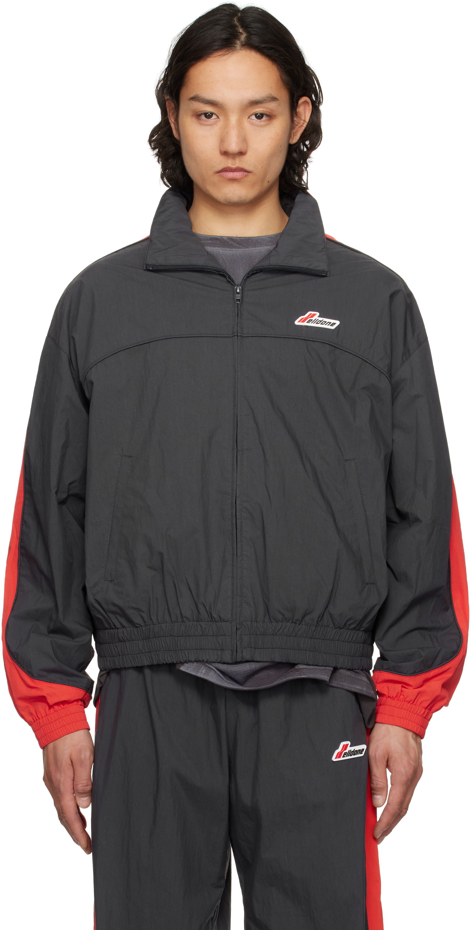 Vetrovka We11done We11done Colorblock Track Jacket Čierna | WD-JP1-25-059-U-CH, 0