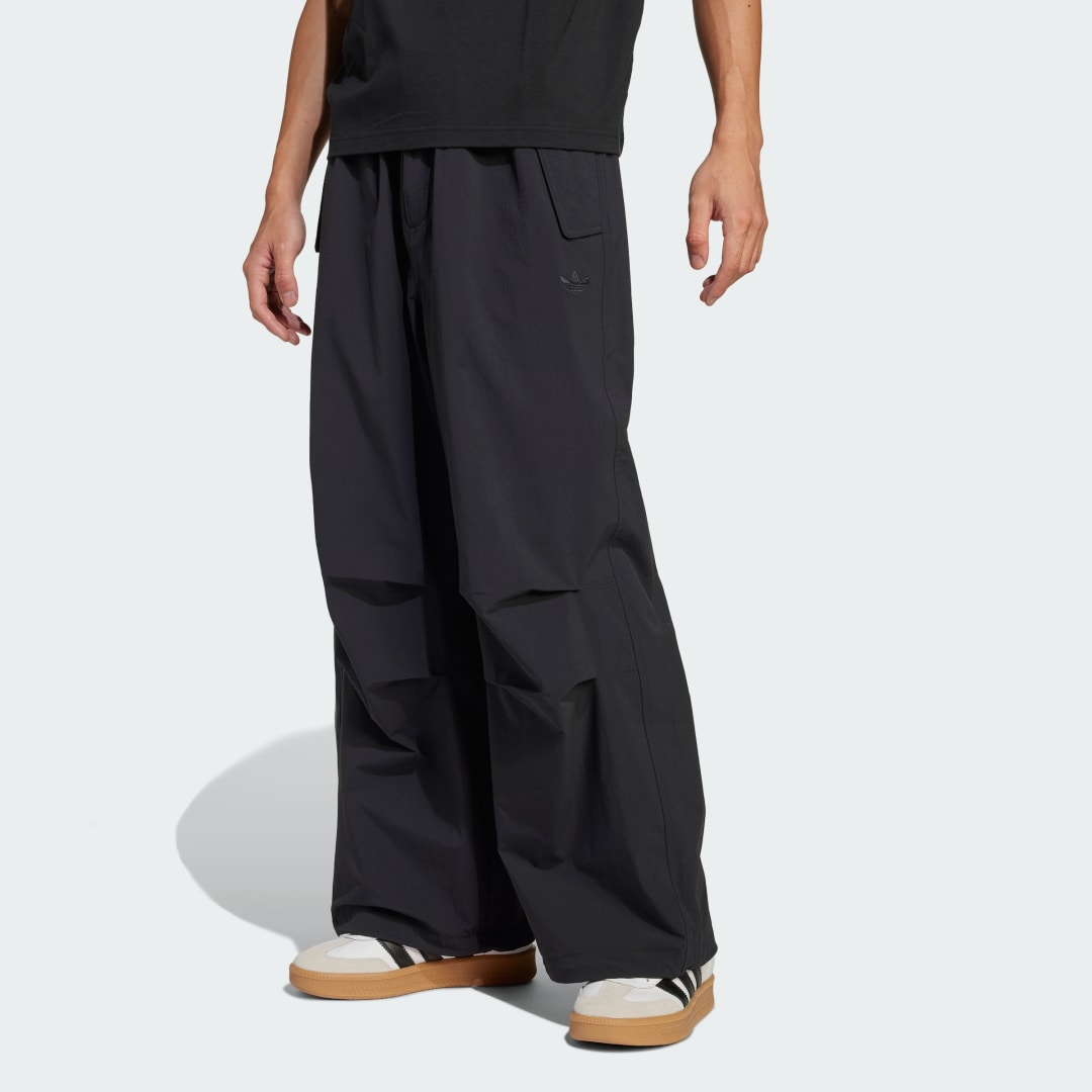 Cargo nohavice adidas Performance Premium Essentials Utility Parachute Pants Čierna | JD2111, 0