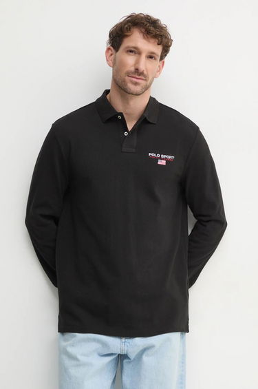 Polo tričko Polo by Ralph Lauren Long Sleeve Polo Shirt Čierna | 710961618, 0