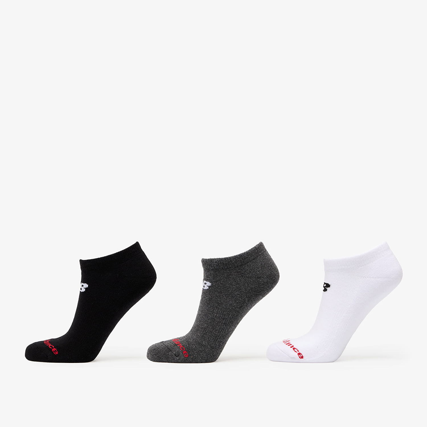 Ponožky New Balance Everyday No Show Socks 3-Pack Šedá | LAS51453WM, 0