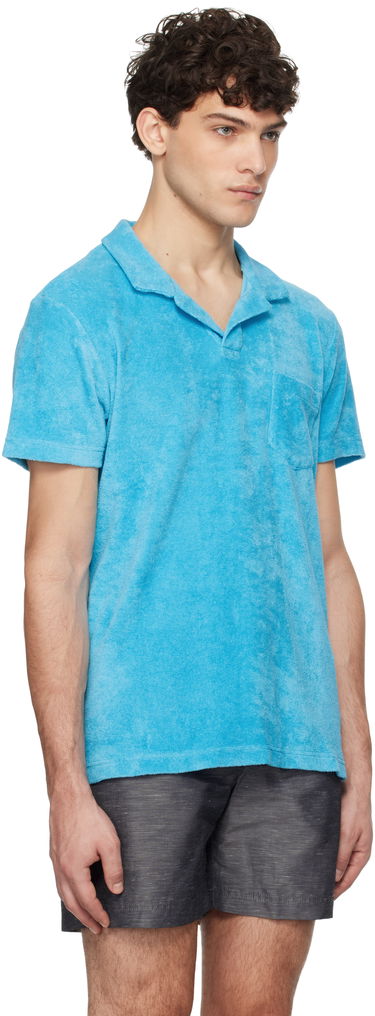 Polo tričko Orlebar Brown Orlebar Brown Terry Towelling Polo Shirt Modrá | 280079, 1