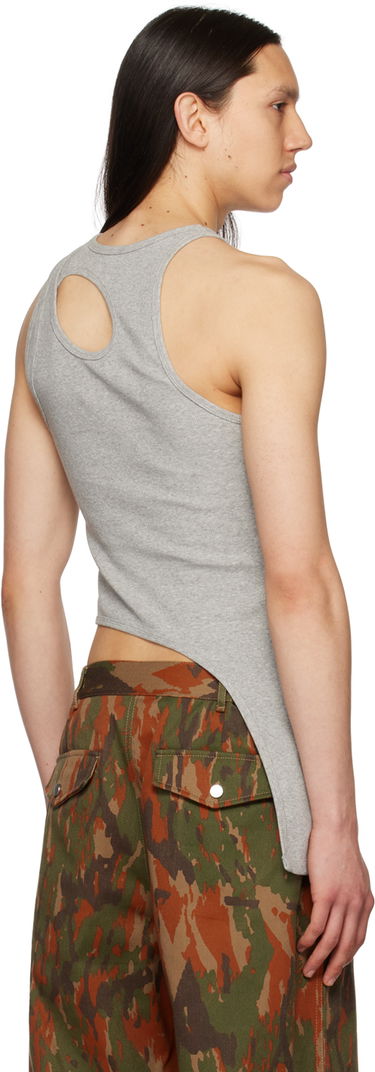 Tielko Dion Lee Cutout Asymmetric Tank Top Šedá | C3129S23, 2