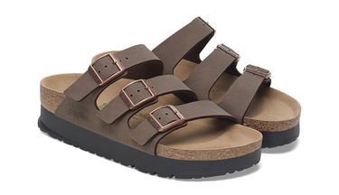 Tenisky a topánky Birkenstock Florida III PAP Flex Platform Birko-Flor Birkibuc Narrow Fit Sandals Hnedá | 1029741, 3