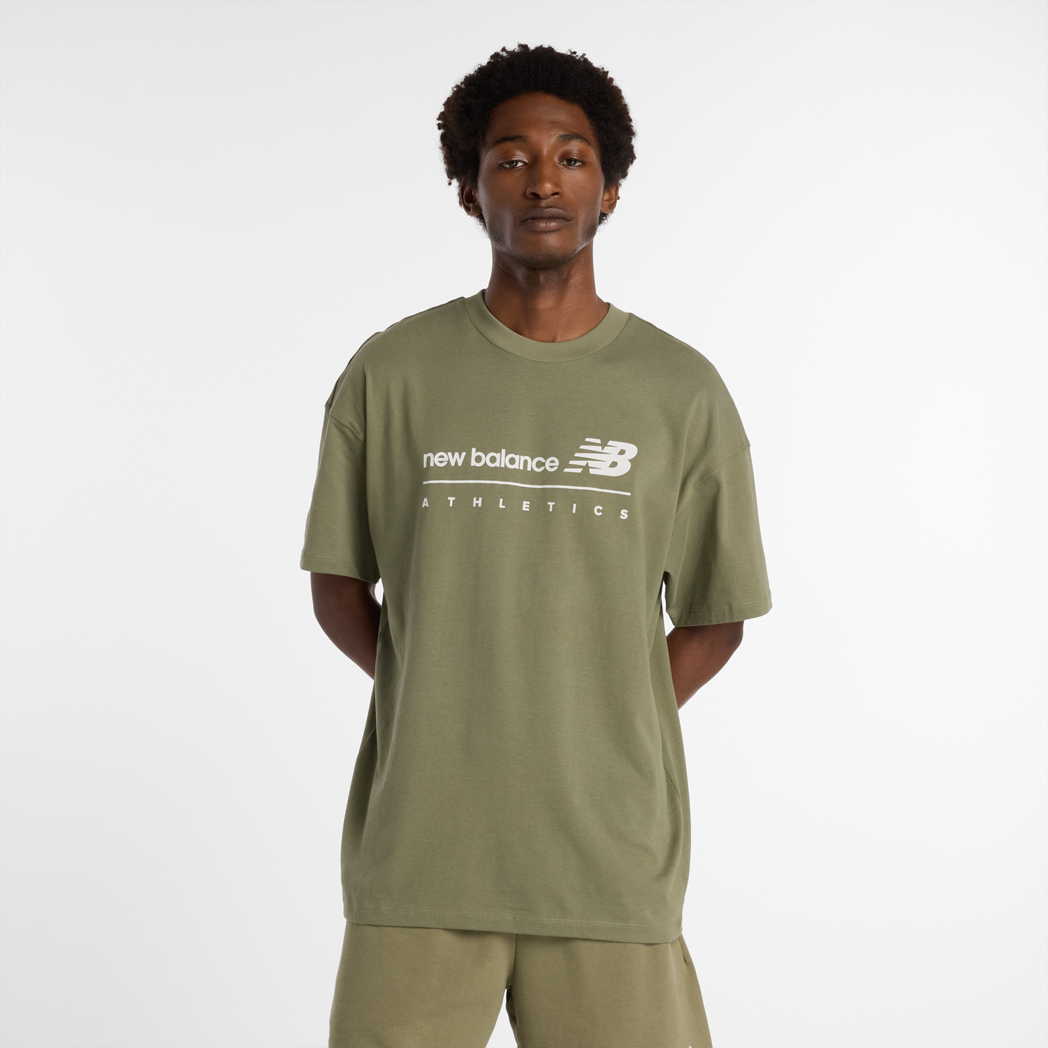 Tričko New Balance Athletics T-shirt Zelené | NBMT53525DEK, 0