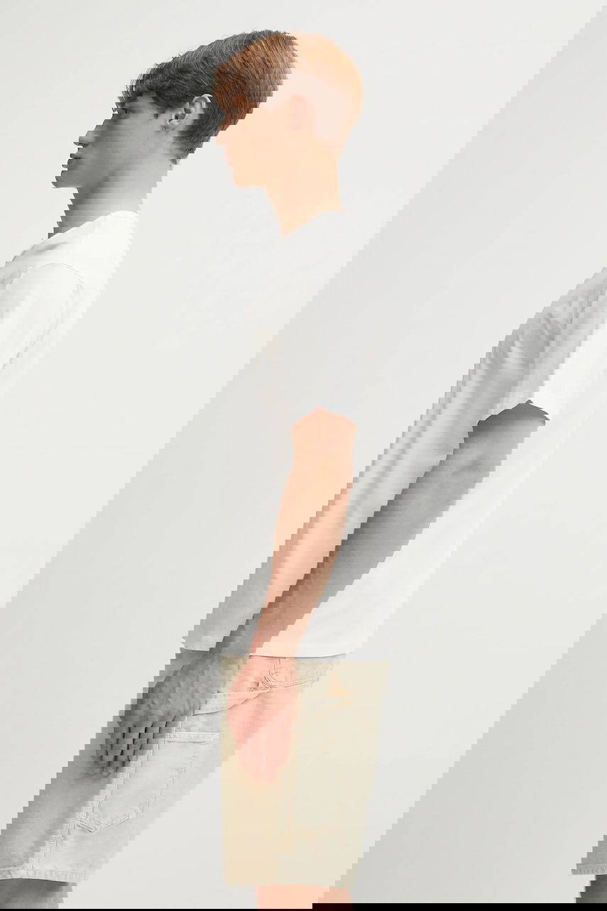 Tričko Maison Margiela Cotton T-Shirt with MM6 Maison Margiela Numerical Label Print Biela | SH0GC0057.S24312.101, 1