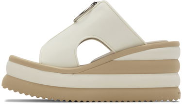 Šaty Stella McCartney Stella McCartney Scuba Slide Wedge Sandals Biela | 810059AF00U0, 2