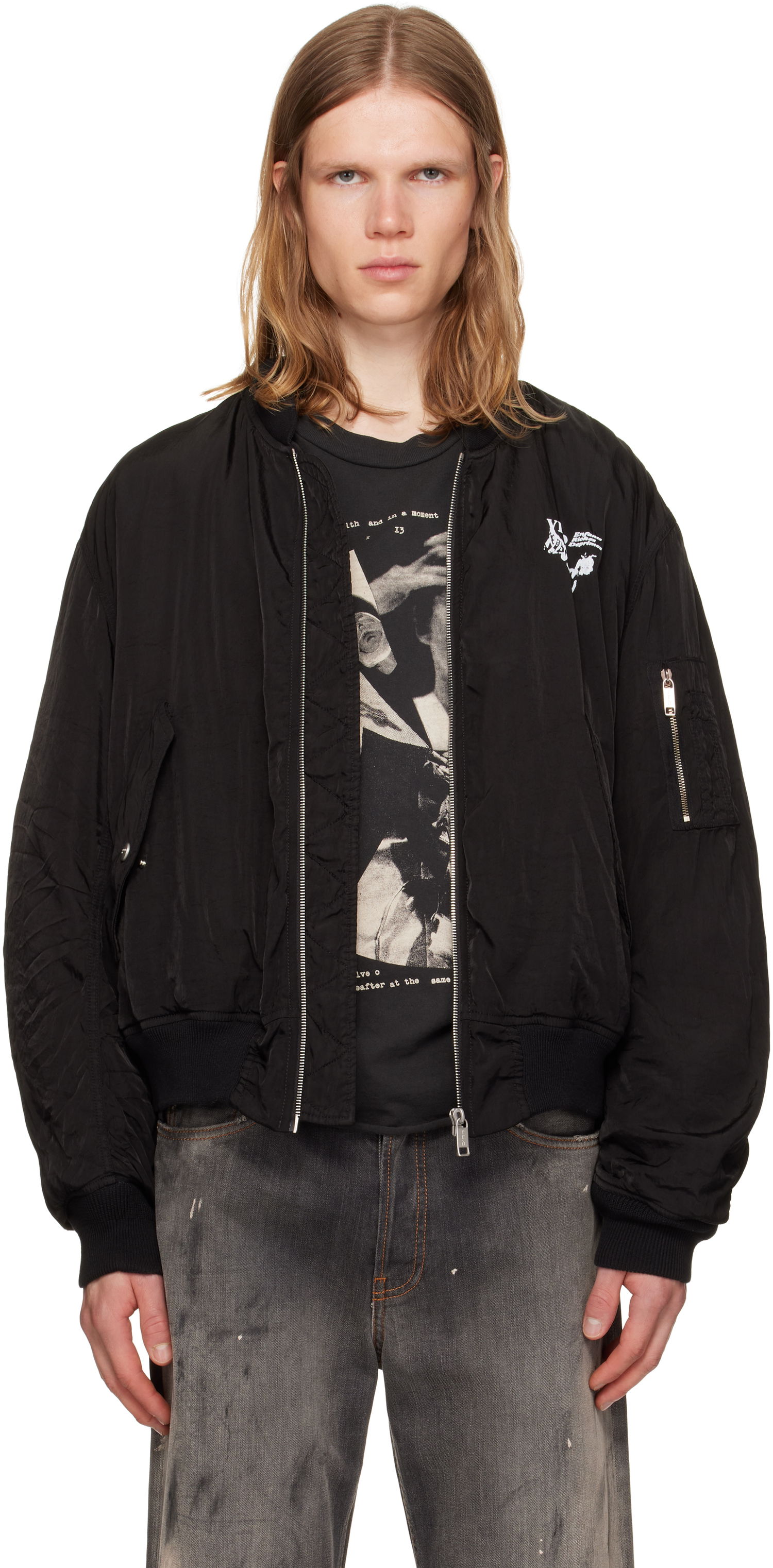 Bomber bunda Enfants Riches Déprimés Enfants Riches Déprimés 'Enfants Video' Bomber Jacket Čierna | 030-535, 0
