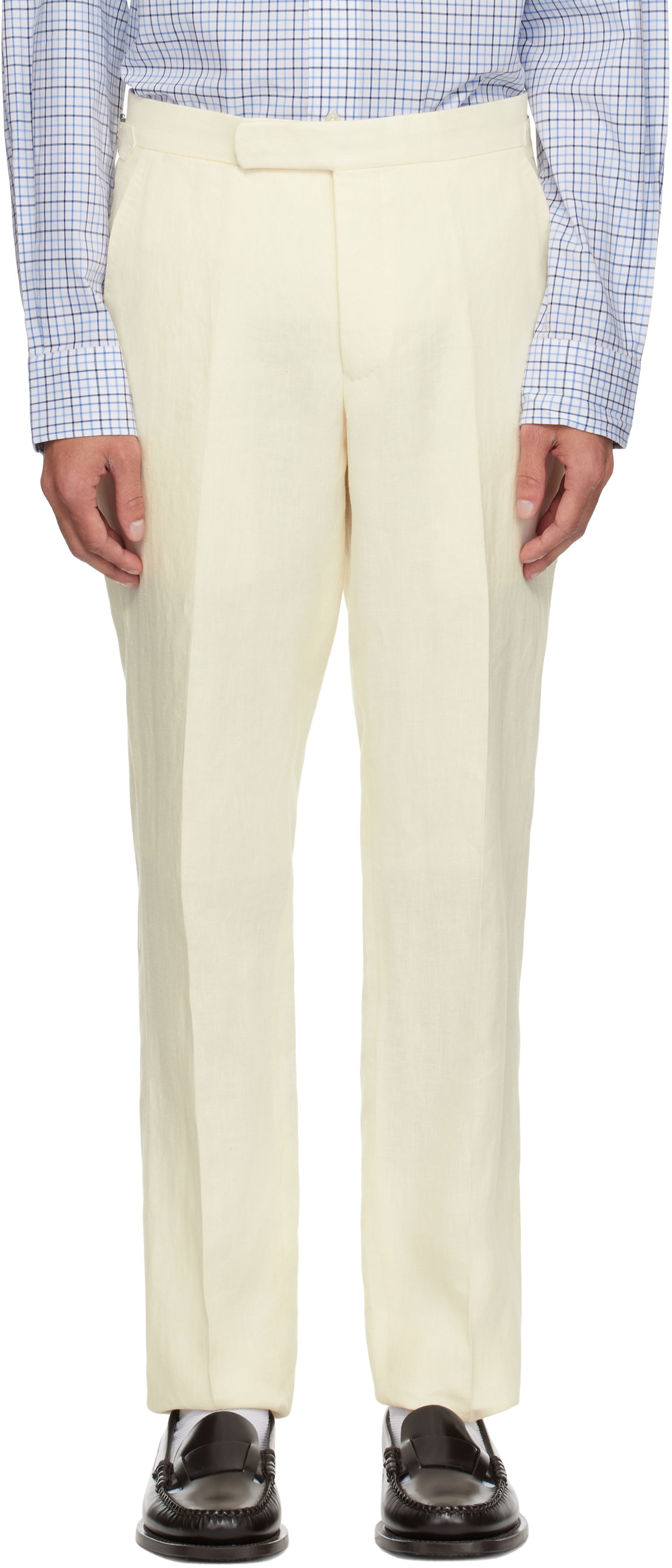 Nohavice Polo by Ralph Lauren Polo Ralph Lauren Linen Suit Trousers Béžová | 715793698003, 0