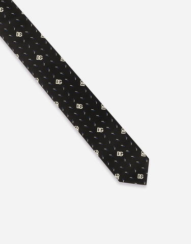 Doplnky Dolce & Gabbana Dolce & Gabbana Logo Pattern Tie Čierna | GT149EG0WPUX0800, 2