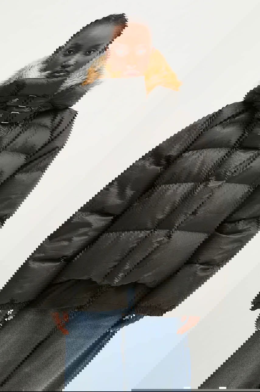 Prešívaná bunda Ottolinger Ottolinger Deconstructed Double Zip Oversize Puffer Jacket Čierna | 2209060205, 0