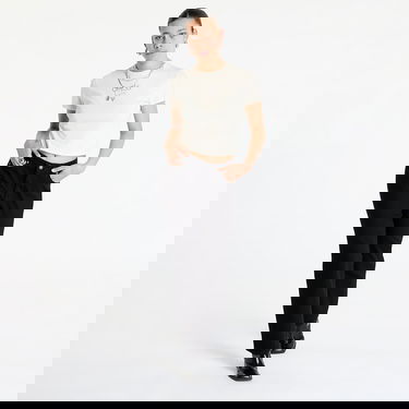 Crop Top GUESS T-shirt Originals Vintage Baker Baby Tee Béžová | W4BI05J1314-F0J1, 3