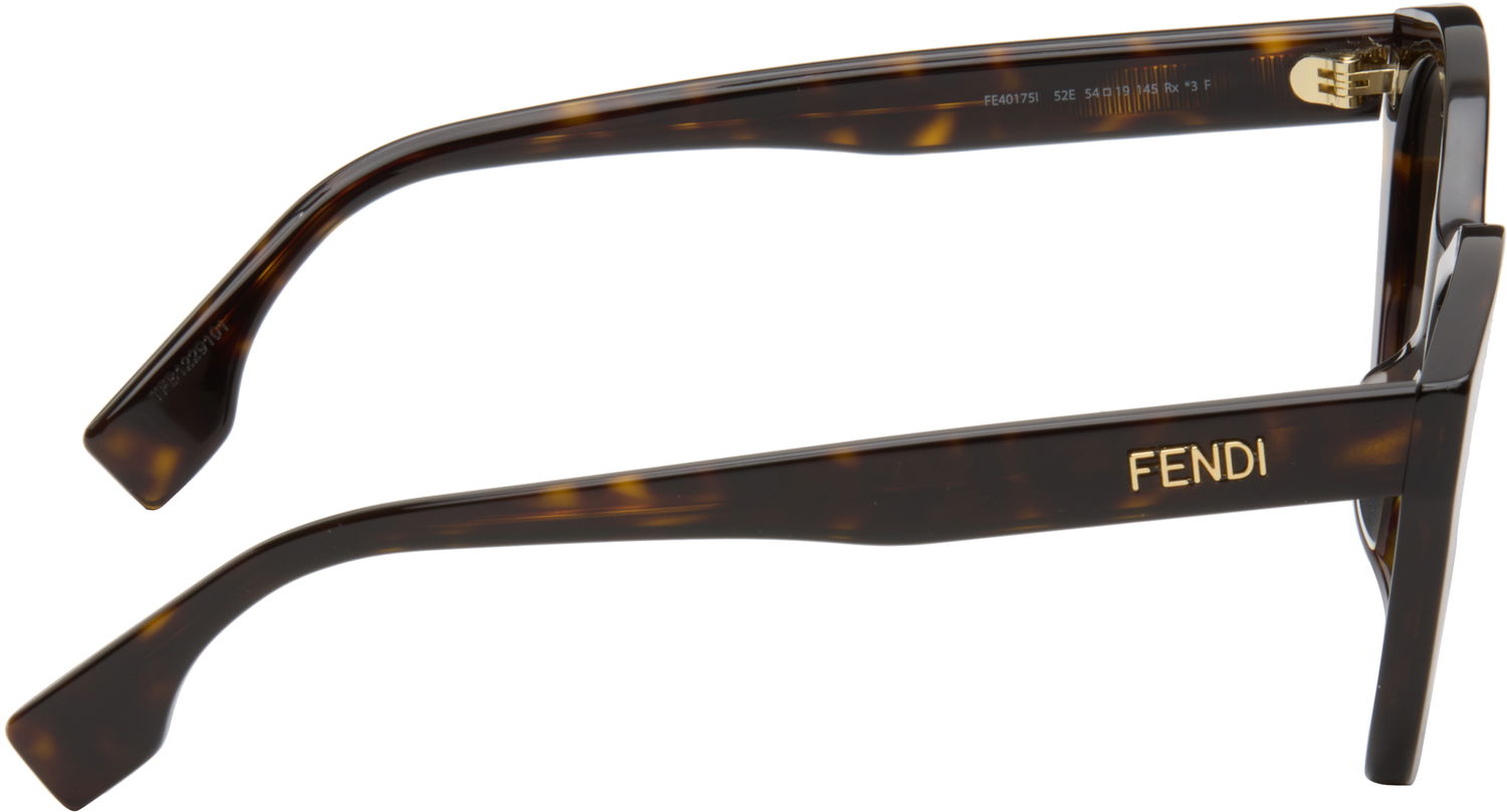 Slnečné okuliare FENDI Fendi Lettering Cat-Eye Sunglasses Hnedá | FE40175IW5452E 192337228742, 1