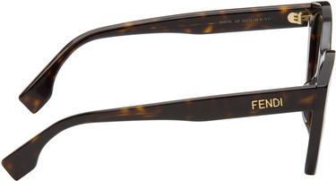 Slnečné okuliare FENDI Fendi Lettering Cat-Eye Sunglasses Hnedá | FE40175IW5452E 192337228742, 1