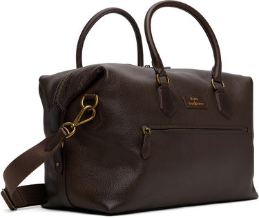 Cestovná taška Polo by Ralph Lauren Polo Ralph Lauren Pebbled Leather Duffle Bag Hnedá | 405962459002, 1
