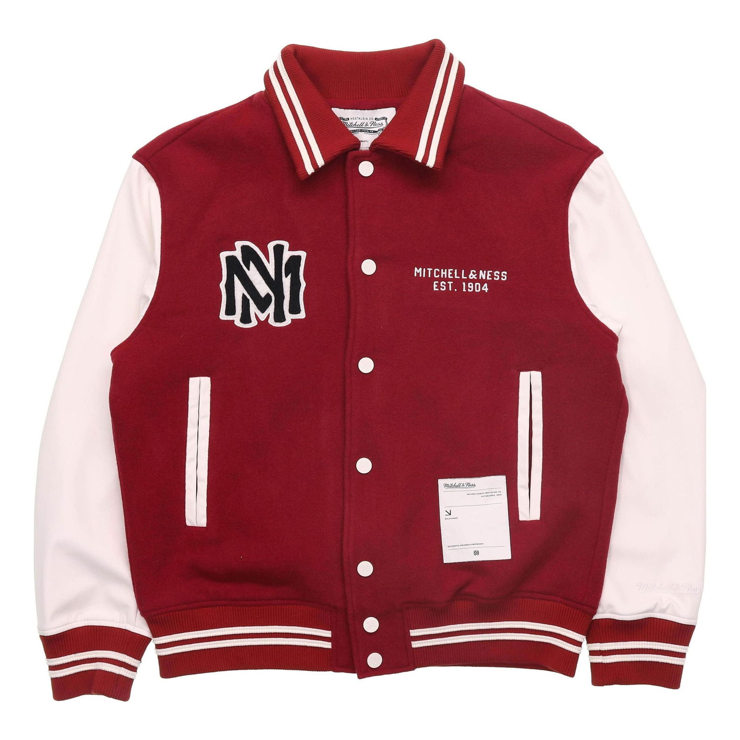Bomber bunda Mitchell & Ness Logo Varsity Jacket Červená | MNSYAWTOJT021-RED, 0