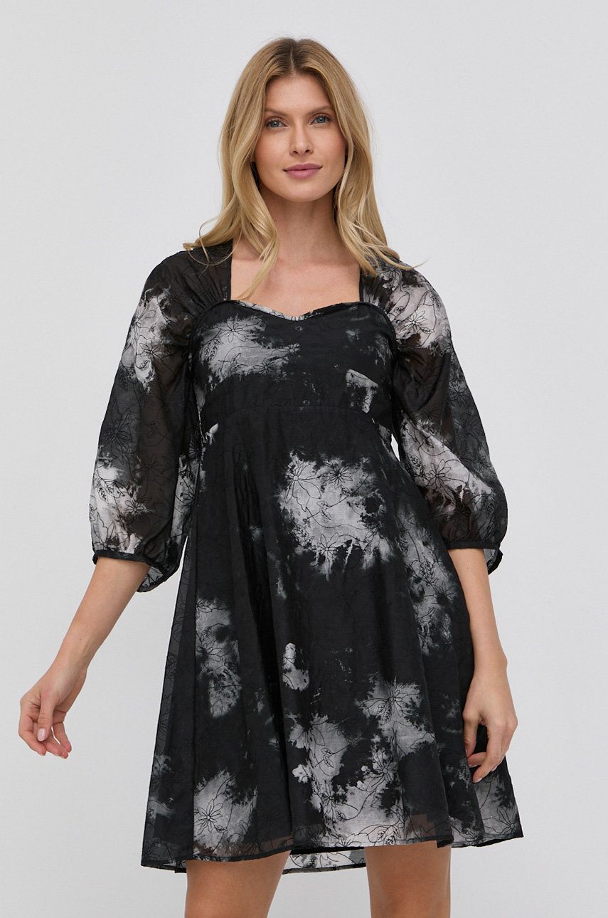 Šaty Samsoe Samsoe Floral Dress Čierna | F21400040, 0