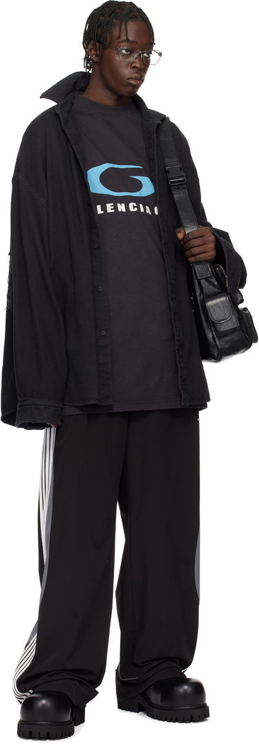 Tričko Balenciaga Sports Icon Layered Shirt Čierna | 809011-TPM14-1000, 3