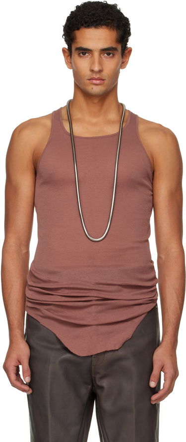 Tielko Rick Owens Concordians Basic Rib Tank Top Hnedá | RU02E1150 MR, 0