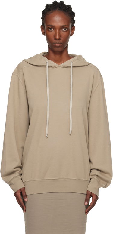 Mikina Rick Owens Concordians Oversized Hoodie Béžová | DS02E7241 JDBP, 0