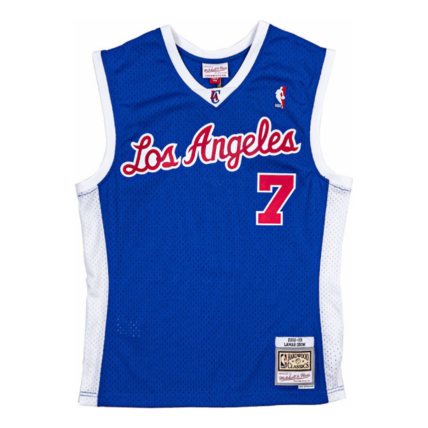 Dres Mitchell & Ness Los Angeles Clippers Lamar Odom Swingman Jersey Modrá | SMJYGS20037-LACROYA02LOM, 0