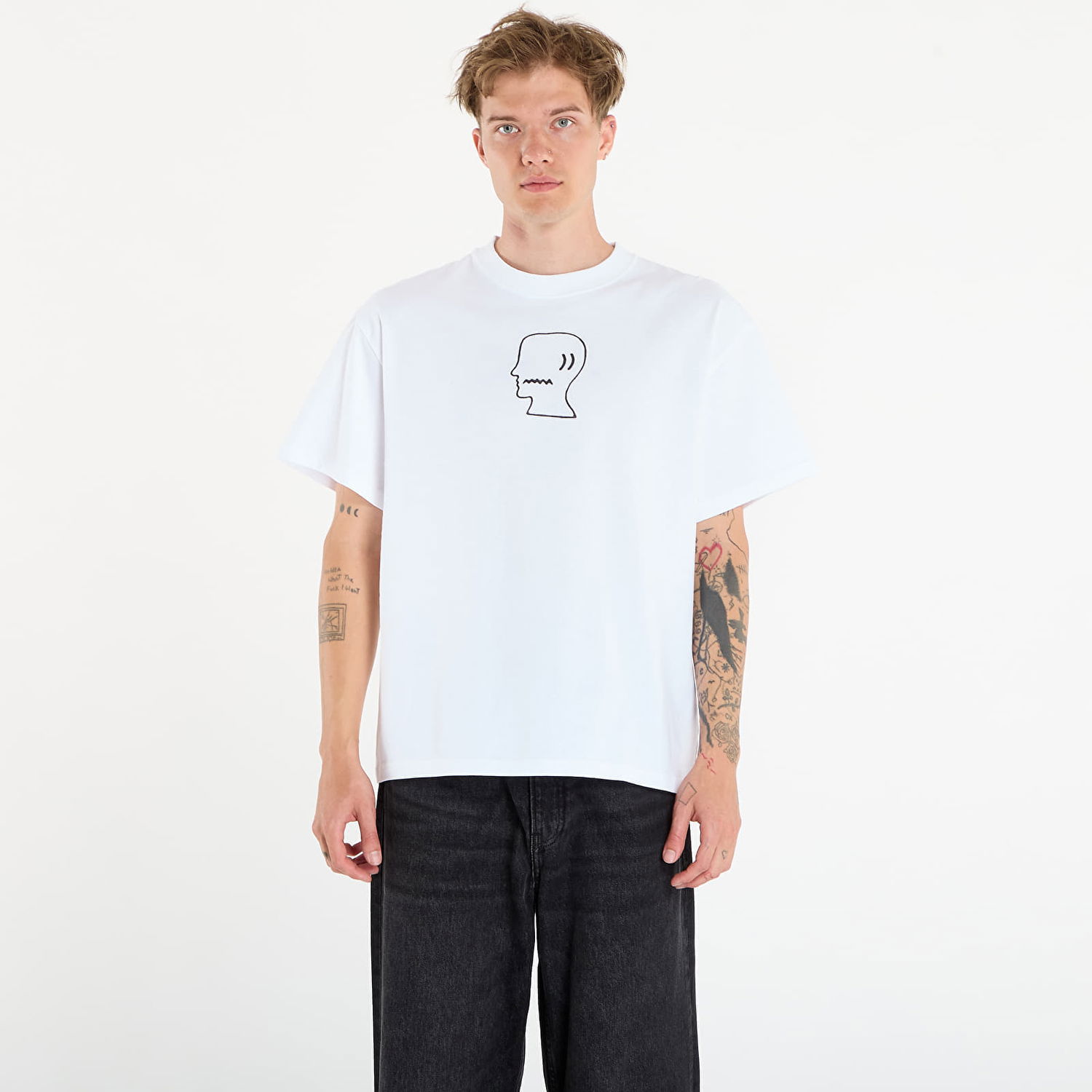 Tričko Brain Dead Logo head T-shirt White Biela | BDS25T00004820WH01, 0