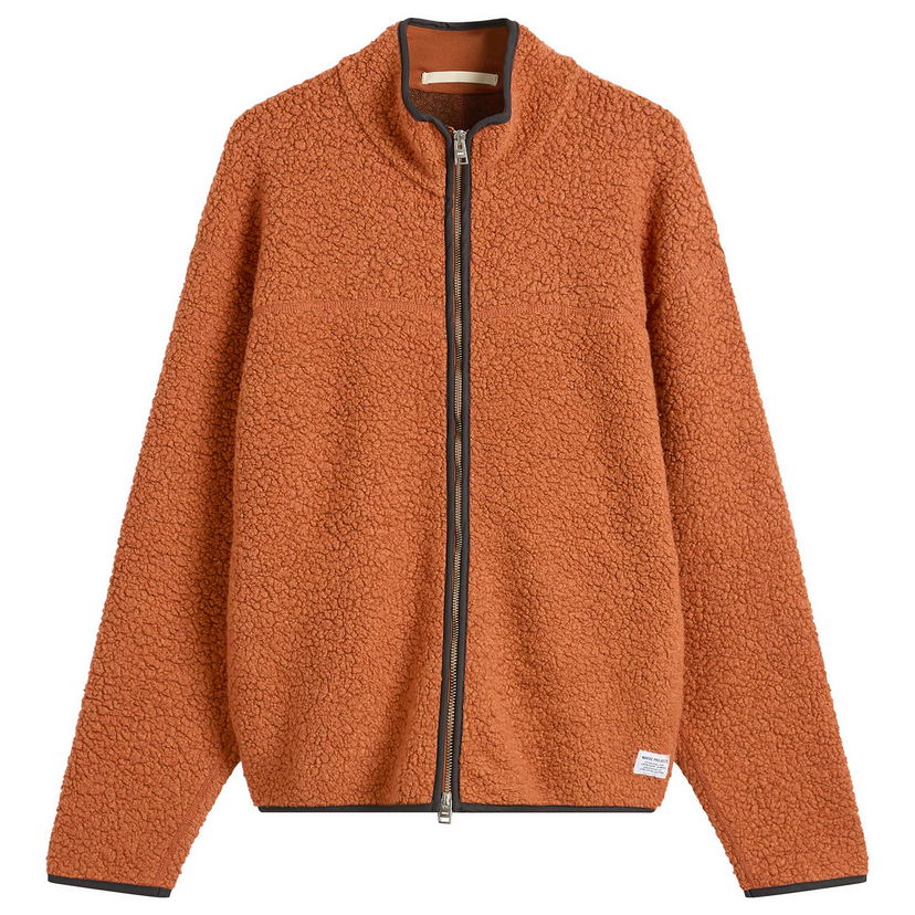 Bunda NORSE PROJECTS Bjorn Sherpa Wool Fleece Jacket Oranžová | N55-0646-4039